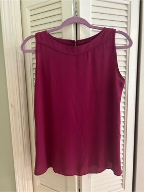LOFT Sleeveless Magenta Camisole
